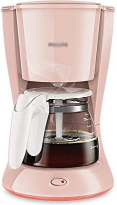 OOOFFFFFFFF coffee machine Pink Filter Coffee Machine Espresso Coffee Anti Drip Instant Drip Coffee Machines Home Office Fully Automatic Coffee Machine 220v-0.6l with grinder (Color : Pink)