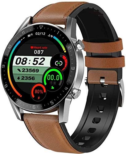 JHDDPH3 Smartwatch Smart Watch 1 3- inch IPS Full- view Color Screen Bluetooth Call Business Sports Stappenteller Smart Music Player Multi- Sports Waterdichte Armband for Android en IOS Holiday sporthorloge