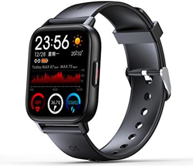 Allwiner Smart Watch Full Touch Screen Polsband Fitness Bloeddruk Armband Zwart Oproepen Horloge
