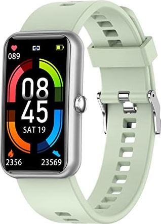 CHYAJIG Smart Watch Sport mannen slimme horloge for mannen vrouwen slimme armband oefenen bloeddruk hartslag IP68 Waterdichte dames smartwatch (Color : Light green)