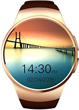 Ldelw Smart Watch 3 inch IPS LCD Screen Bluetooth Call Heart Rate Pedometer Sportmodi Ondersteuning SIM TF Kaart Bluetooth smartwatch for mannen vrouwen dames zwart (kleur: goud) sunyangde (Color : Gold)