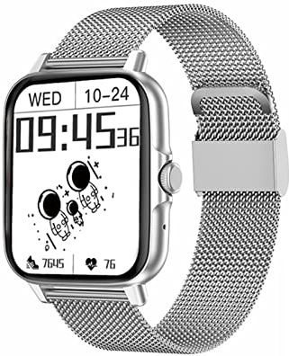 CHYAJIG Smart Watch Slimme horloge mannen bluetooth call armband hartslag bloeddruk vrouwen sport fitness smartwatch met Nfc Slaapopname for Android iOS Fitness Tracker (Color : 3)
