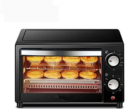 SUNWEIHAOA 12L Mini Oven, Broodrooster Oven 4 Slice 60 Mintue Timer Multi Functie Broil Toast Pizza Convectie Broodrooster Oven Esthetisch En Praktisch