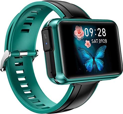 JHDDPH3 Smartwatch Smart Watch 1 4- inch scherm DIY Wallpaper Bluetooth Muziek Twee-in- One TWS Bluetooth Headset Smart Herinner Dagelijks Draag/Rood sporthorloge (Color : Green)
