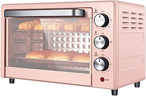 SUNWEIHAOA Mini-Oven Instelbare Temperatuurtimer Drielaagse Bakpositie Huishoudelijk Bakken Multifunctioneel Volautomatische Elektrische Oven Mini-Ovens Van 22 Liter (Kleur: Roze) (Blauw) (Roze) Esthetisch En P
