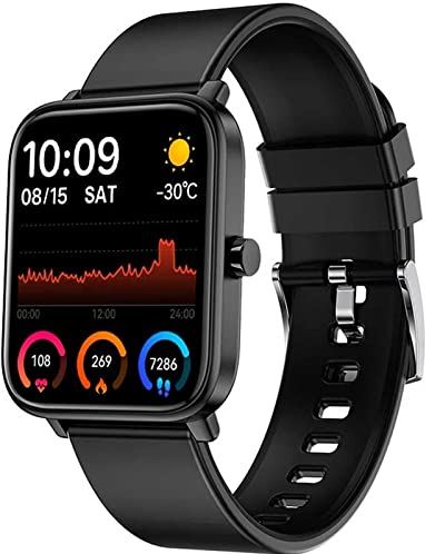 Sacbno Full Touch Fitness Tracker Smart Watch, met 8 sportmodi Sleep tracking, muziek, IP67 Waterdichte activiteit Tracker compatibel met Android, iOS for mannen vrouwen