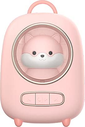 OOOFFFFFFFF Bluetooth Speaker/Home Creative Desktop Mini Wireless subwoofer Cute pet Space Capsule Small Wireless Bluetooth Speaker (Color : Pink Size : A)