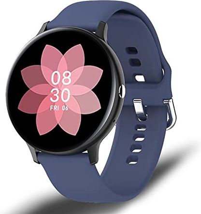 CHYAJIG Slimme Horloge Slimme horloge mannen volledige touchscreen sport fitness horloge IP67 Waterdichte Bluetooth for Android iOS SmartWatch Mens (Color : Blue)