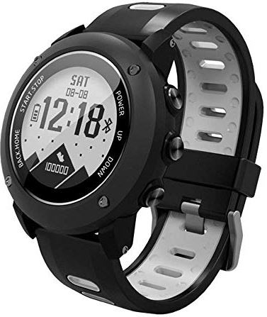 Ldelw Bluetooth smartwatch GPS Fitness Hartslag Tracker Armband Band Mode Outdoor Sport Smart Polsband for Mannen Dames Dames Zwart sunyangde