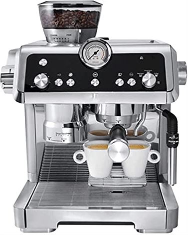OOOFFFFFFFF Espresso Machine with Sensor Grinder Dual Heating System Advanced Latte System Hot Water Spout for Americano Coffee or Tea Stainless Steel