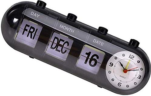 geleider Laatste Grootste FDYD Retro Flip Desk Klok, Auto Flip Down Klok, Dag Datum Kalender Tijd  Display Klokken, Zwart | Prijzen vergelijken | Kieskeurig.nl