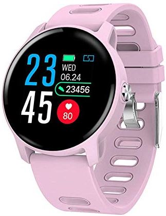 Ldelw Smart Armband Horloge Fitness Tracker Hartslag Bloeddruk Fitness Tracker Zwemmen Waterdicht IP68 Smart Watch for Men Women Ladies Pink sunyangde
