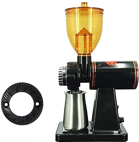 SXLCKJ Koffiezetapparaat Koffiemolen Elektrisch 1-8 vijl Grote capaciteit Zichtbare transparante bonenopvangbak (A)(Crusher)