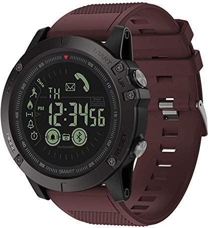 Ldelw Bluetooth Smart Watch Activity Tracker 1.24" Lcd Scherm IP67 Waterdichte sport slimme armband hartslag calorie afstand record for mannen vrouwen dames rood sunyangde