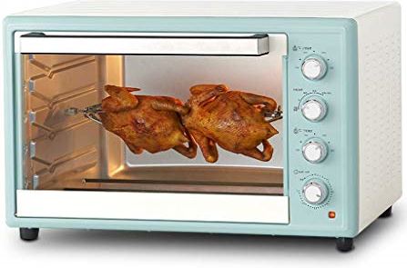 SUNWEIHAOA 100L Mini-Oven Instelbare Temperatuur 0-250? En 120 Minuten Timer Bakpositie Op Vier Niveaus Huishoudelijk Bakken Elektrische Oven Voor Het Bakken Van Cake En Brood Multifunctioneel Automatisch Met A