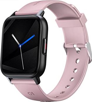 Allwiner Smart Watch Full Touch Screen Polsband Fitness Bloeddruk Armband Roze Oproepen Horloge