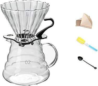 RSTJ-Sjaop Koffiedruppelaar En Filter, Groot 21 Oz (Zwart) | Barista's Choice | BPA-Vrij Veilig Plastic,A1