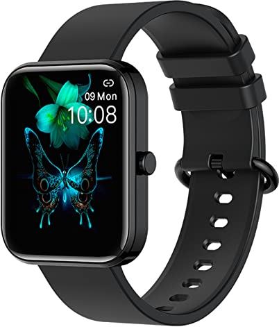DOOK Smartwatch, 1.69'' Reloj Inteligente Hombre Mujer Pulsera Actividad Inteligente con Pulsómetro, Monitor de Sueño, 24 modos de deporte, Impermeable IP68 Reloj Deportivo para Android iOS(Color:zwart)