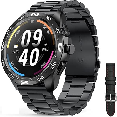 DOOK Smart Watch met Bluetooth-oproep, 1,32'' HD-touchscreen Fitness Tracker met hartslag Bloeddruk SpO2 Slaapmonitor, IP68 Waterdichte slimme horloges voor heren Dames Compatibel Android iOS