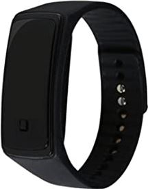 RRunzfon Unisex Watch LED Digital Watch met Silicone Armband Sport Polshorloge Waterdicht voor Jongens Meisjes Armband Horloge Zwart (inclusief Batterij), Sieraden