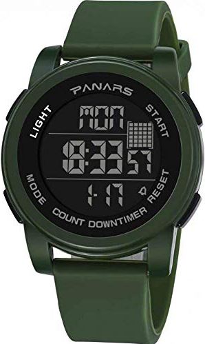 Ldelw Horloges mode mannen kijken functionele sport waterdichte datum display lichtgevende alarm heren elektronische horloge (kleur: blauw) sunyangde (Color : Army Green)