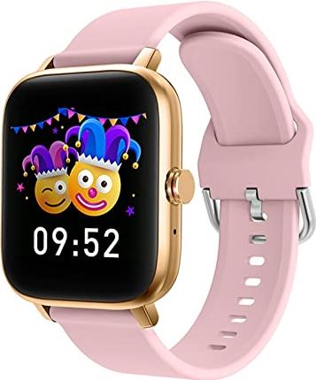 CHYAJIG Smart Watch Bluetooth antwoord Call Smart Watch Men Full Touch Fitness Tracker IP67 Waterdichte SmartWatch-vrouwen die compatibel zijn met iOS & Android-touchscreen (Color : Gold)