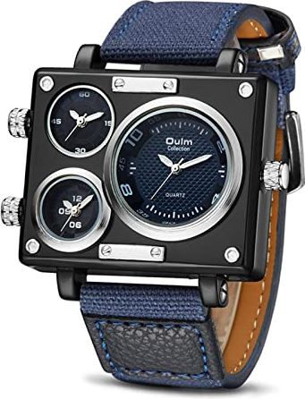 XSERNR Drie wijzen digitale polshorloges waterdichte horloges sport analoge quartz horloge wangdi (Color : Blue)