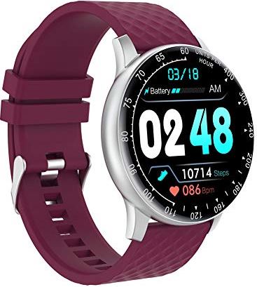 JXFY H30 Smart Watch, Full Touch Fitness Tracker Hartslag Bloeddruk SmartWatch, Compatibel met Android4.4 Boven, IOS9.0 Boven (C)