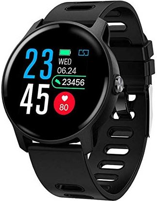 Ldelw Smart Armband Horloge Fitness Tracker Hartslag Bloeddruk Fitness Tracker Zwemmen Waterdicht IP68 Smart Watch for mannen Dames Dames Zwart sunyangde
