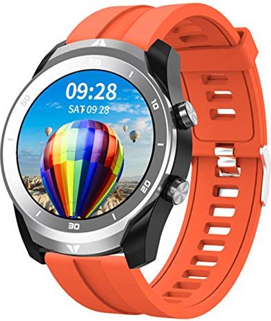 QAQQQQFGG Smart Watch for Women Men Activity Fitness Trackers Blood Pressure/Heart Rate/Sleep Monitor Step Counter Smartwatch Smartphone Notifications Compatible with Android iOS Orange