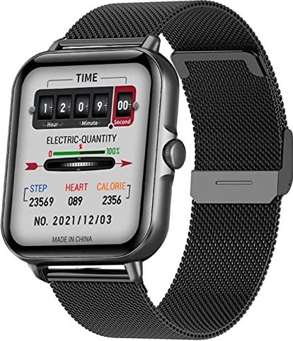 CHYAJIG Smart Watch Bluetooth-antwoord Call Smart Watch Mannen Volledige Touch Dial Call Fitness Tracker IP67 Waterdichte smartwatch heren vrouwen fitness horloge compatibel met IOS & Android