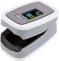 Sanitas Pulsoximeter SPO25 - Functies: zuurstofverzadiging en hartslagmeting - Kenmerken: met kleurendisplay en weergave pulscurve - Klein en licht - voor thuis en onderweg - Indicator voor batterijwissel - Automatische uitschakeling