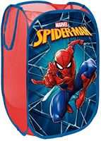 Superdiver Kindervouwbare lakenmand met handgrepen - Spiderman Marvel-motief | Organiserende Kubus voor kleding en speelgoed (58x36x36) Kinderopvang | Containerruimte Meisjes | Baby-slaapkamermandje