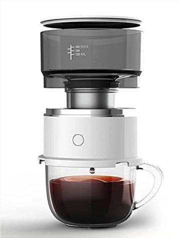 JSY Koffiezetapparaat Draagbare Espresso Maker gebundeld, koffiemolen 160 ml, draagbare koffiemachine for persoonlijke automatische mini elektrische koffiepotmaker Koffiezetapparaat