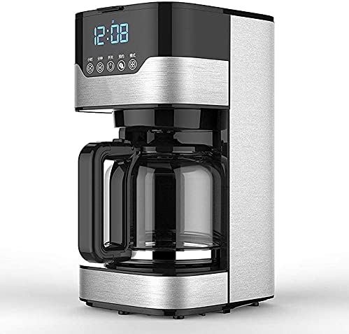SXLCKJ Crusher, koffiezetapparaat, 220V volautomatische druppelkoffiemachine met filter, automatisch koffiezetapparaat, H (breker)