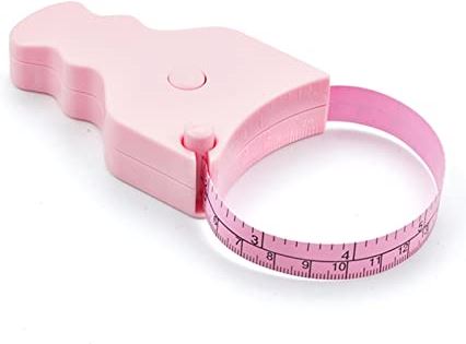 FULAI Yu FangL Metende tape geschikt for lichaam in een hand eenvoudige bediening Ruler Compacte ontwerp Nauwkeurige handige manier om te lezen (Color : Pink)