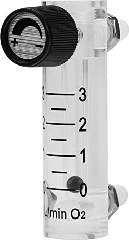 WJIN Gasflowmeter Flowmeter -LZQ-2 Flowmeter 0-3LPM Flowmeter met regelklep voor zuurstof/lucht/gas