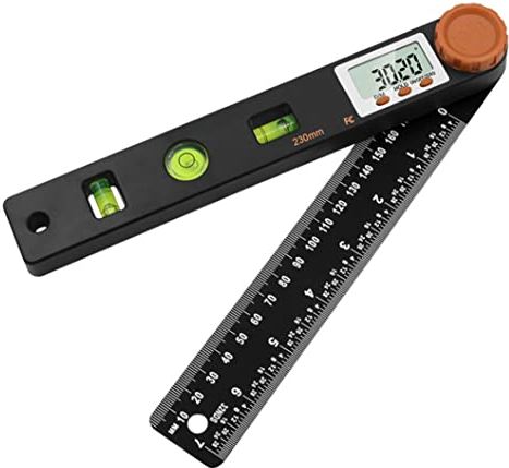 Sraeriot Digitale hoek liniaal 4 in 1 multifunctionele graad gradenboog met spirit level meter meter meten levert Praktische accessoires