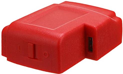 Sraeriot USB-oplader Adapter Converter Connector M18 USB-adapter Plug Vervanging voor Milwaukee 49-24-2371 Voltage-apparatuur Tool Praktische accessoires