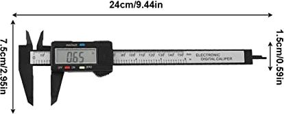 HUACHEN-CHAO Digitale remklauw Draagbare Elektronische Vernier Remklauw 100mm Beugel Micrometer Digitale Liniaal Meetgereedschap 150mm 0.1mm (Color : 0-150mm)