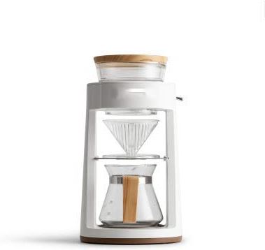 SXLCKJ Crusher, automatisch druppelend koffiezetapparaat, huishoud- en kantoorgeconcentreerde koffiefilter, met batterij en (breker)