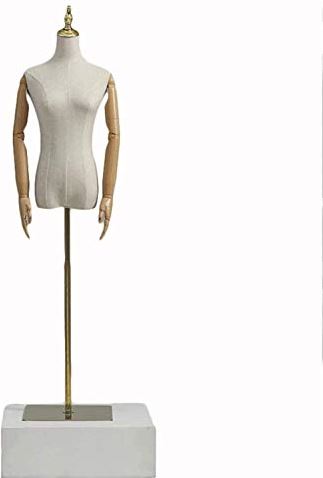 LYSGST Mannequin Manikin Body Female Mannequin Tailors Dummy Body Manikins Professional Adjustable Height Detachable Dress Display Windowshop (B Small)
