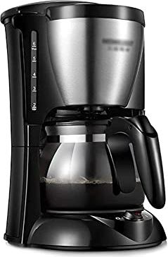 SXLCKJ Crusher, koffiezetapparaat, automatische Amerikaanse koffiemachine, huishoudelijke druppelglas koffiepot, zwart (zwart) (breker)