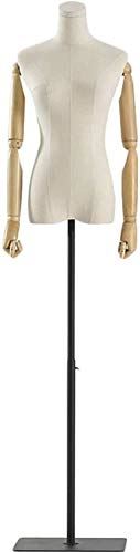 LYSGST Mannequin Manikin Body Mannequin Tailors Dummy Body Manikins Female Adjustable Height for Counters Jewelry Display (Color:B,Size:Small) (A Medium)