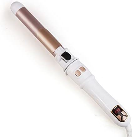 Tyfanag Automatische Haar Curler Stick Professionele Roterende Curling Iron Ceramic Roll Curling 360-Degree Automatic Rotation Curling Tools (Color : White 28mm, Plug standard : EU)