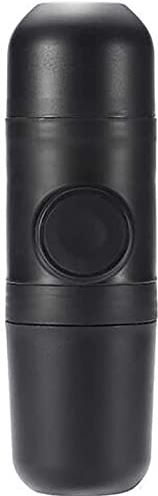 JSY Koffiezetapparaat Lichtgewicht en draagbaar koffiezetapparaat Handgedrukte capsule Mini Outdoor Moka Pot Koffiezetapparaat (Color : Black, Size : 19.8x6cm)