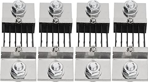 KAKAKE DC Shunt Weerstand, Antirust Hoge Sterkte 75mV Stabiele Prestaties 4 stuks Ampèremeter Shunt Weerstand voor Elektronische Complete Machines(#2)