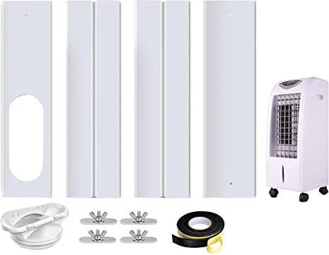 B/A Draagbare Airconditioner Raam Kit,AC-ventilatiekit Draagbare AC-raamkit | AC-ventilatiekit Afdichting voor schuifraam Universele raamafdichtingskit, draagbare airconditionerraamkit Houd de lucht