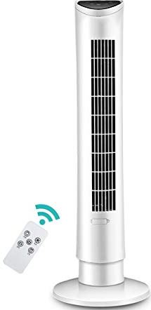 UUIINMNNM Tower Chiller Living Room Without Leaf Mute Vertical Cold Fan Bedroom Air Conditioner Chiller with Timing and Intelligent Remote Control Design White 88 × 28 × 13cm