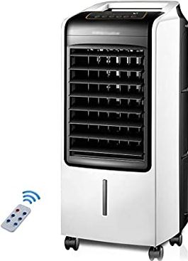 UUIINMNNM Evaporative Coolers Portable Air Conditioning Unit Cooler with Remote Control and Purifier Humidifier 3 Fan Speeds with Oscillation Function for Home Or Office Use